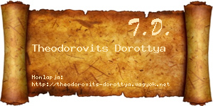 Theodorovits Dorottya névjegykártya