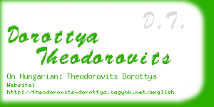 dorottya theodorovits business card